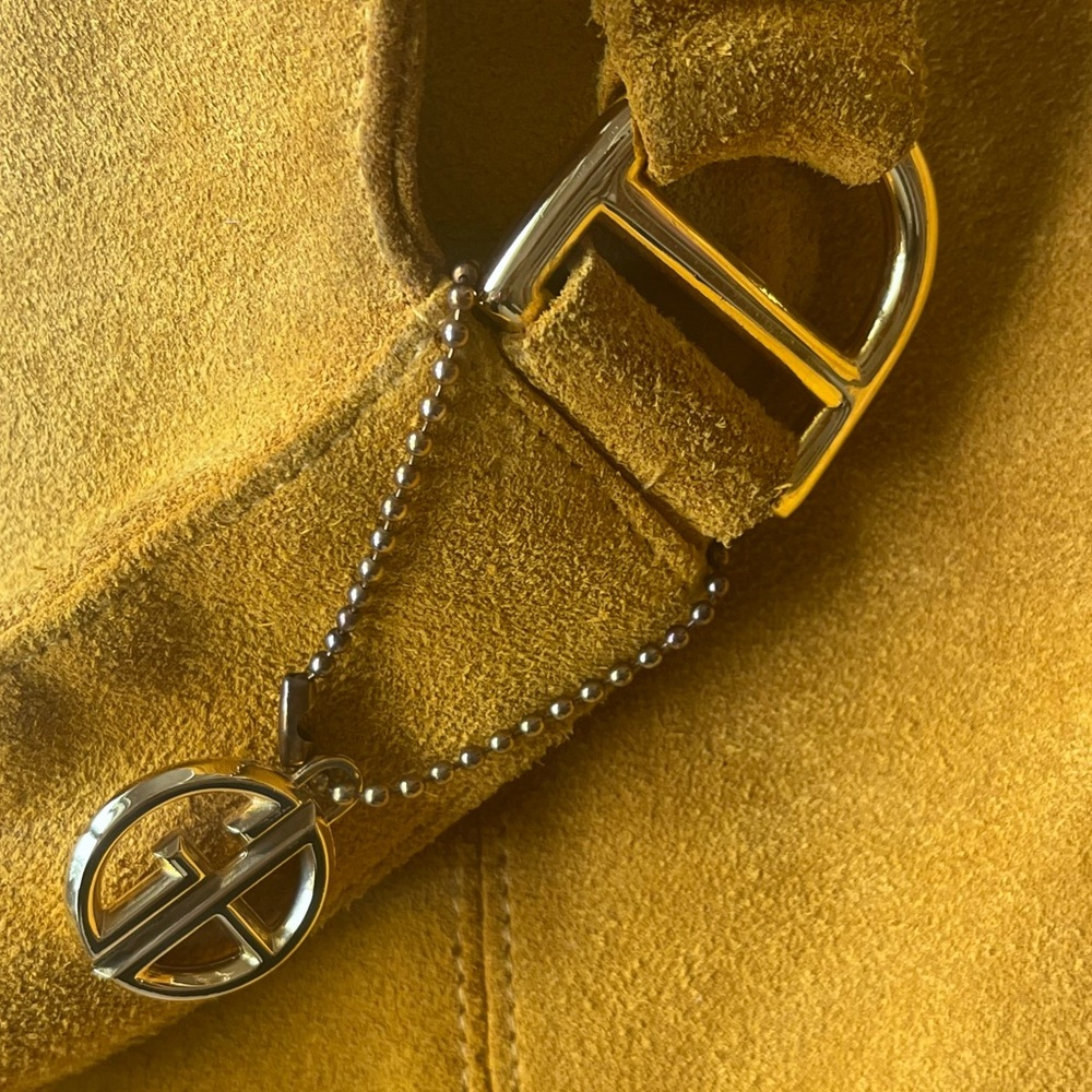 Giani Bernini Yellow Shoulder Bag with Slouchy Design - Picture 6 of 14
